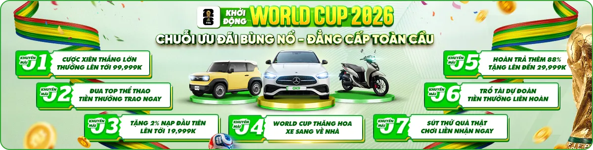 Fifa WC 2026 cùng nhiều khuyến mãi tại OK9